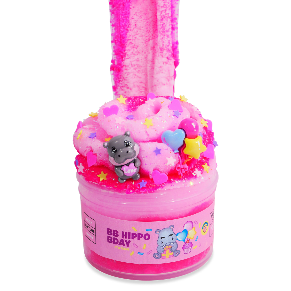PeachyBbies 7 oz BB Hippo BDay Slime