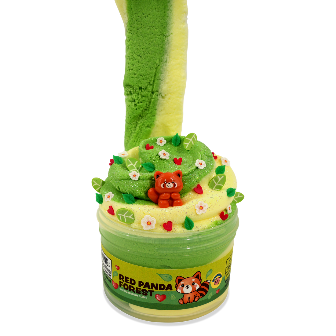 PeachyBbies 7 oz Red Panda Forest Slime