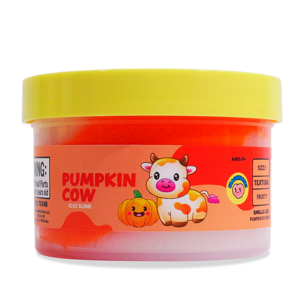 PeachyBbies 7 oz Pumpkin Cow Slime