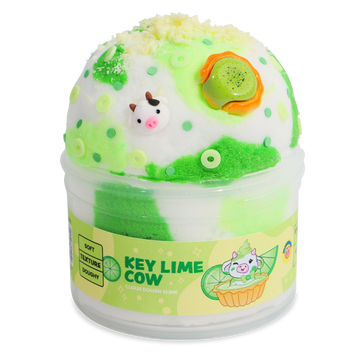 PeachyBbies 7 oz Key Lime Cow Slime