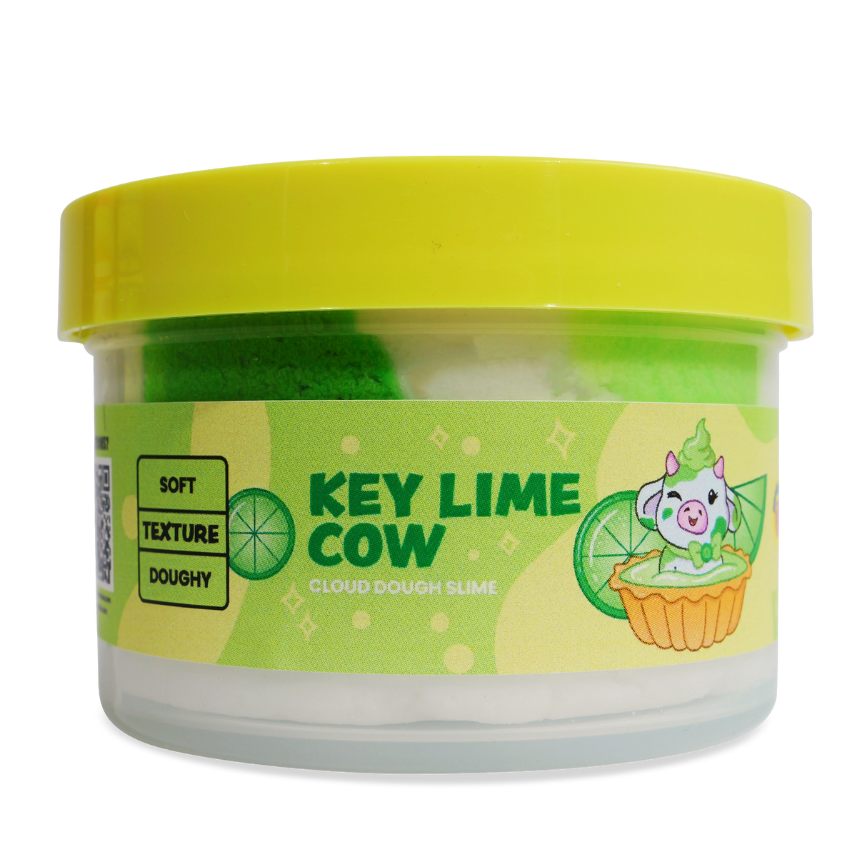 PeachyBbies 7 oz Key Lime Cow Slime