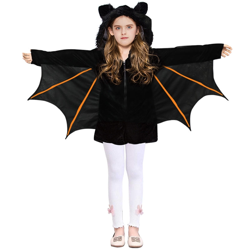 Gilrs Halloween Cosplay Bat Cloak Cape