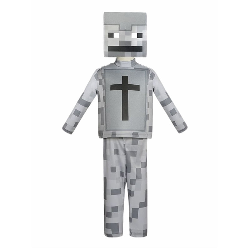 Minecraft Kids Cosplay Costume Full Series Halloween Performance Outfit