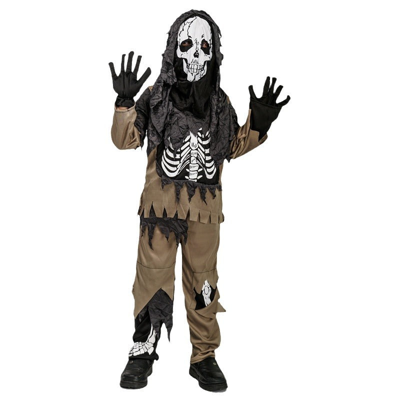Halloween Boys Skeleton Costume For Cosplay Party
