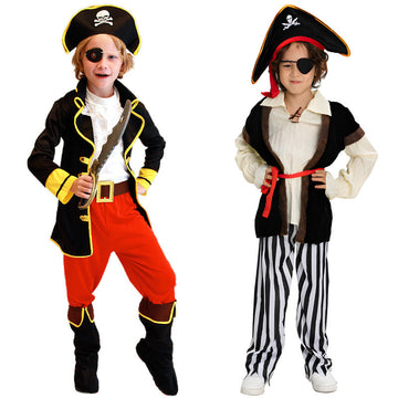 Kids Pirate Costume Jack Sparrow Halloween Boys Clothing