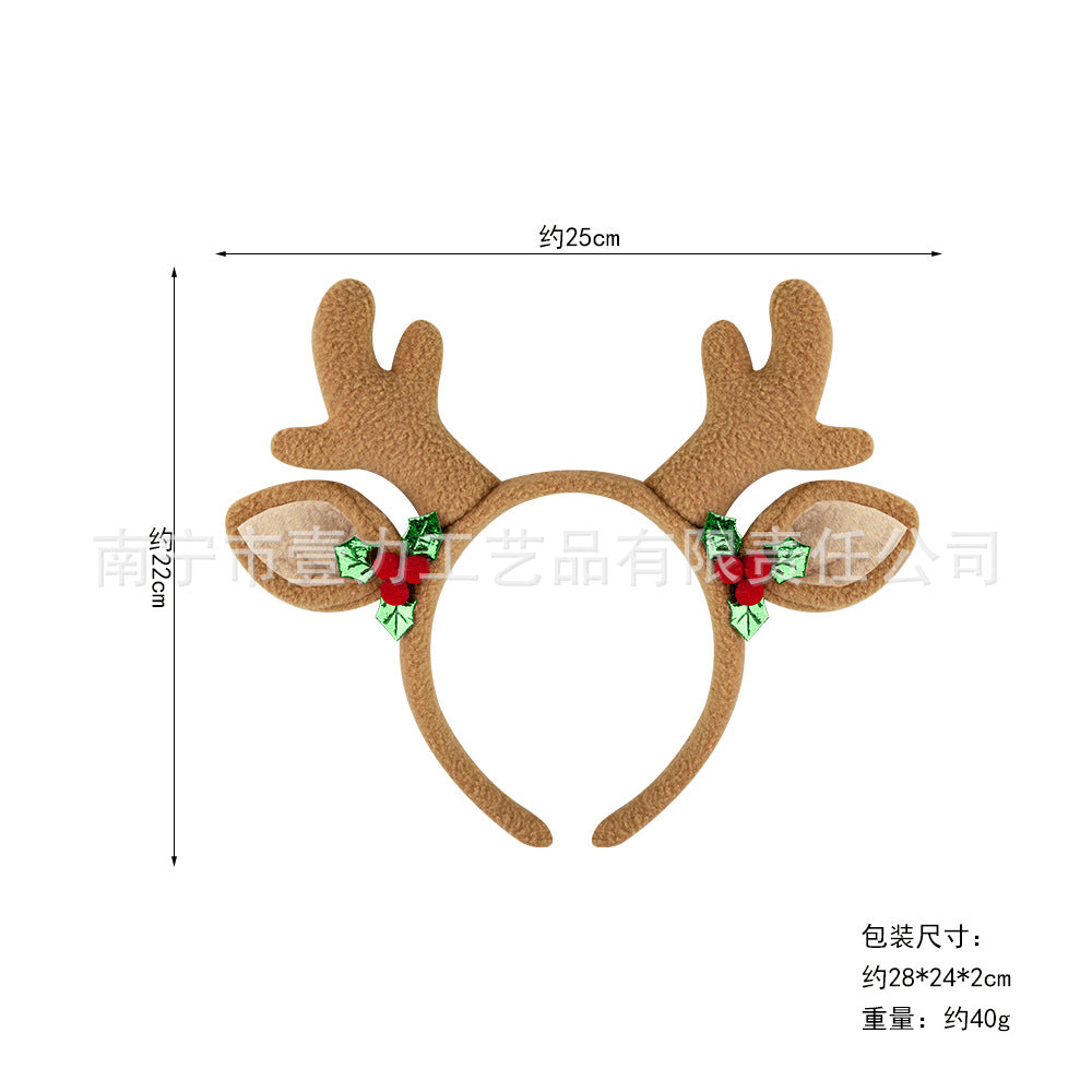 Christmas Reindeer Antler Headband For Kids Party Costume