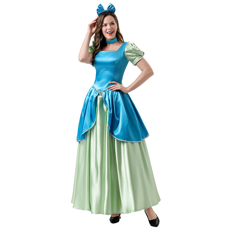 Halloween Cinderella Pink Princess Dress Cosplay Costume