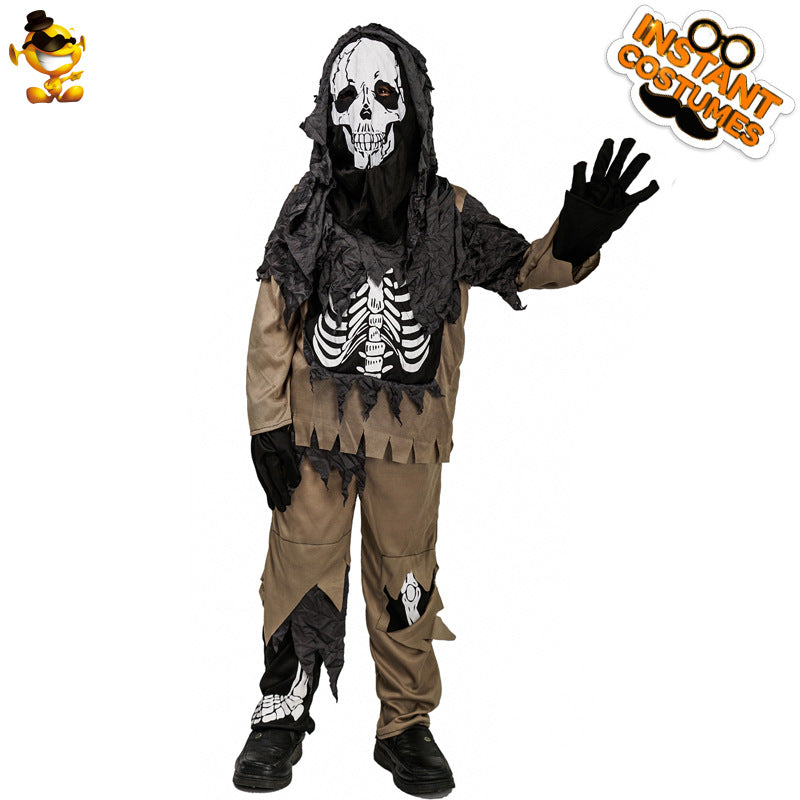 Halloween Boys Skeleton Costume For Cosplay Party