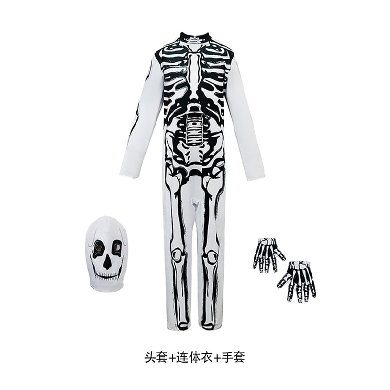Skeleton T-Rex Costume For Kids Halloween Cosplay