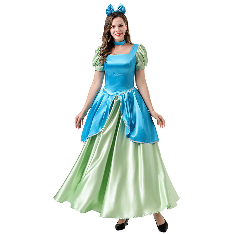Halloween Cinderella Pink Princess Dress Cosplay Costume