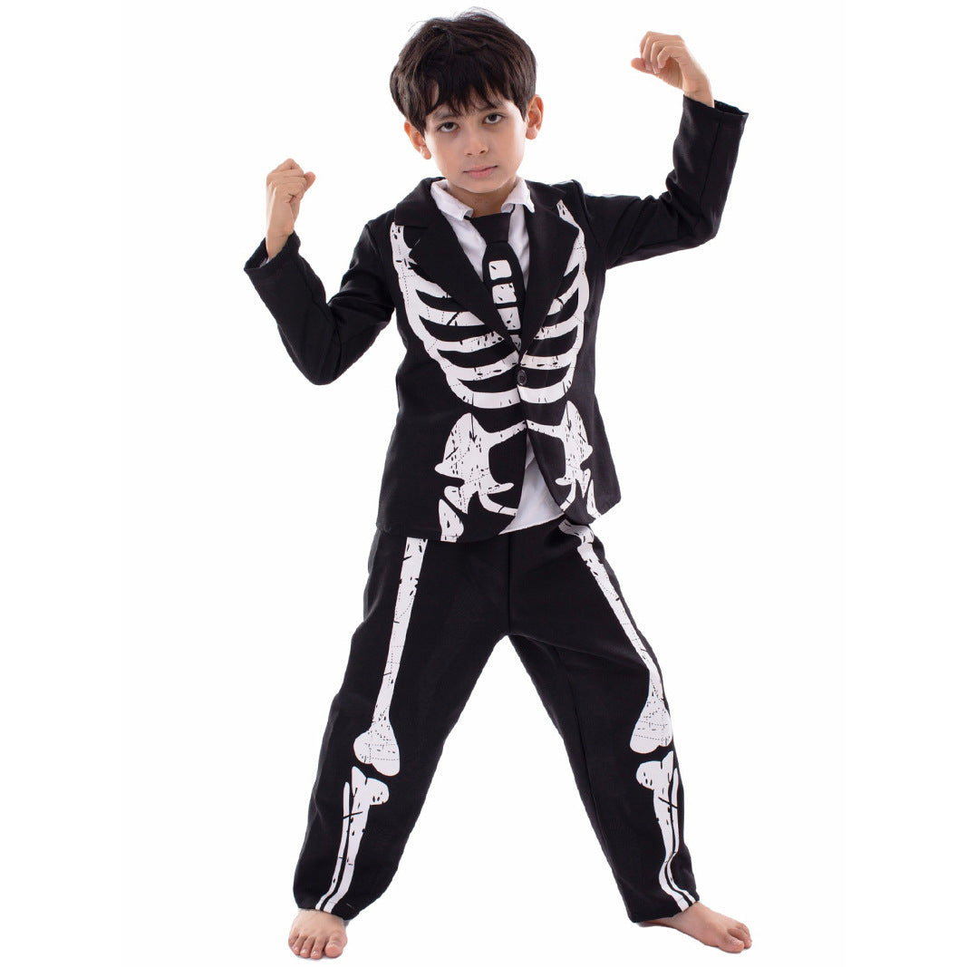 Skeleton T-Rex Costume For Kids Halloween Cosplay