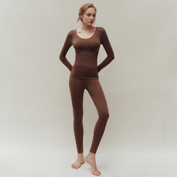 Winter Women Wool Thermal Warm Slim Fit Thick Underwear Set