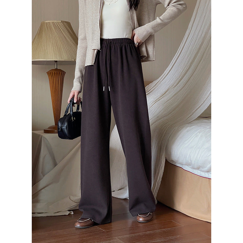 Cotton Simple Soft Loose Comfortable Elastic Waist Everyday Pants