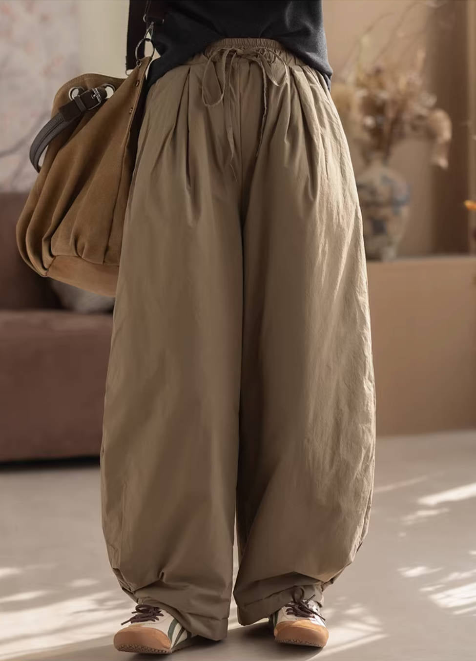 Winter Cotton Fashionable Casual Thick Warm Harem Pants