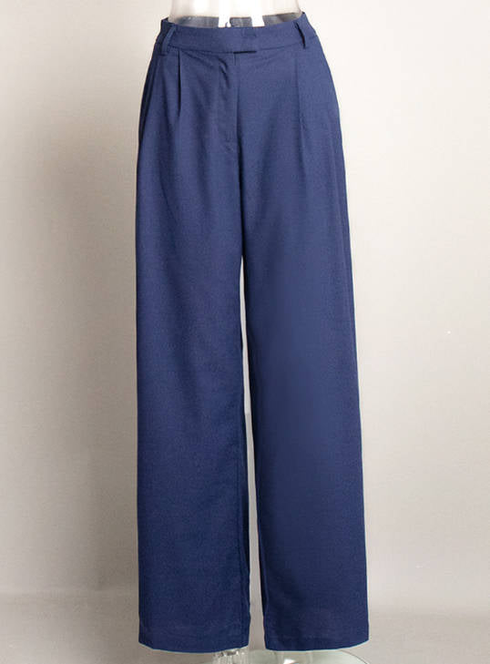 Spring Fashionable Cotton Linen Elegant Straight Leg Casual Pants