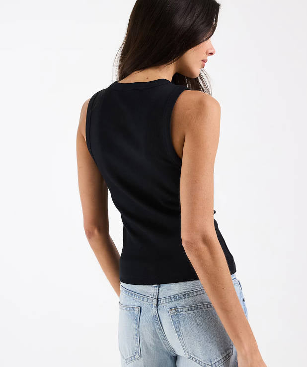 Summer Casual Ribbed Knitting Stretch Slim Fit Sleeveless Vest