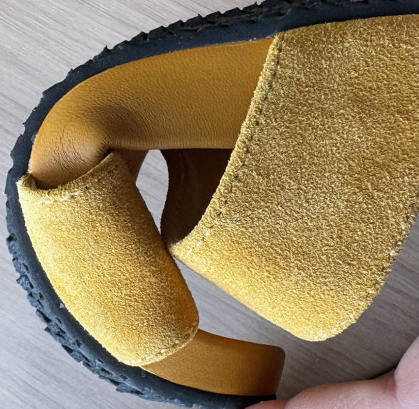 Vintage Casual Open Toe Suede Leather Casual Slide Versatile Sandals