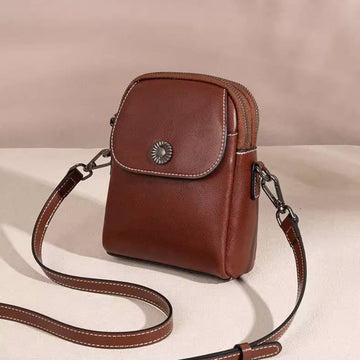 Leather Mini Phone Bag Casual Crossbody Bags