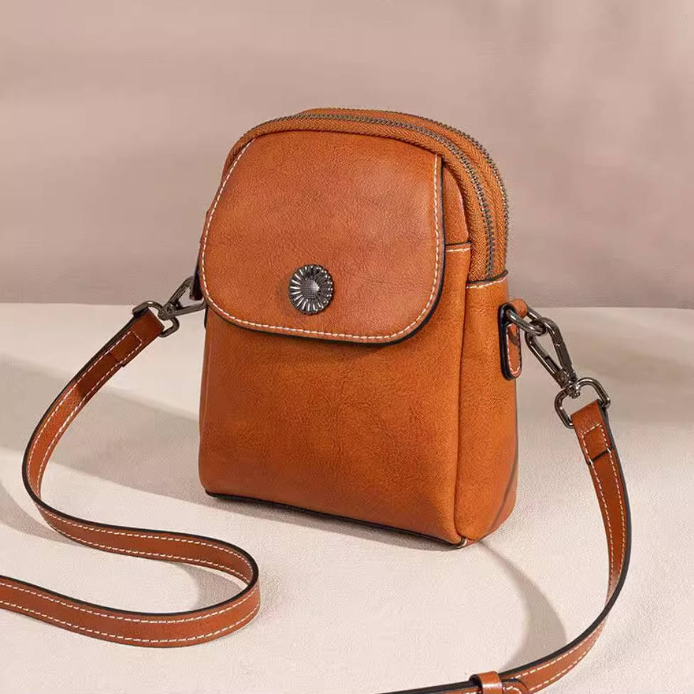 Leather Mini Phone Bag Casual Crossbody Bags