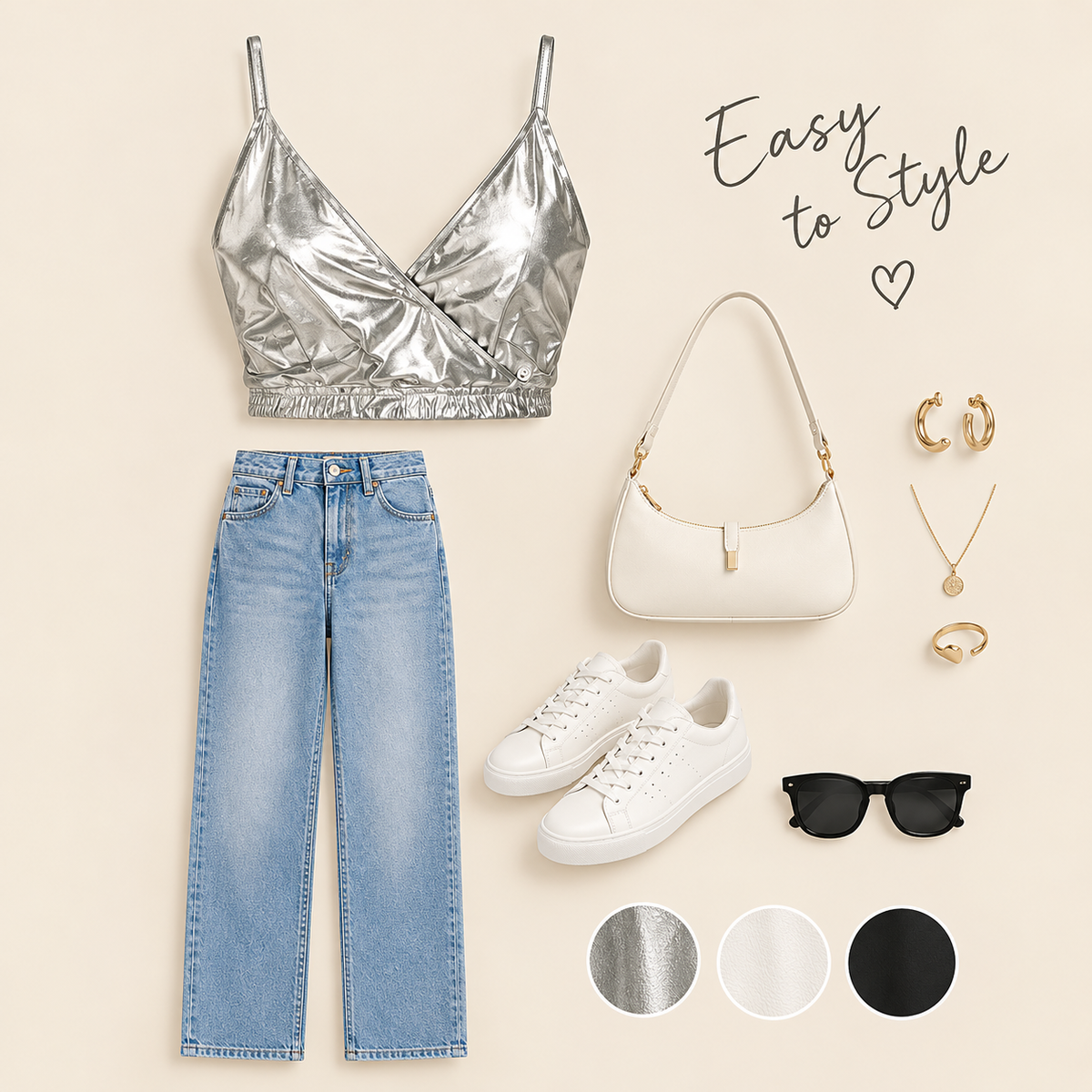 V-NECK PURE COLOR SLEEVELESS SHORT CROP TOP VEST