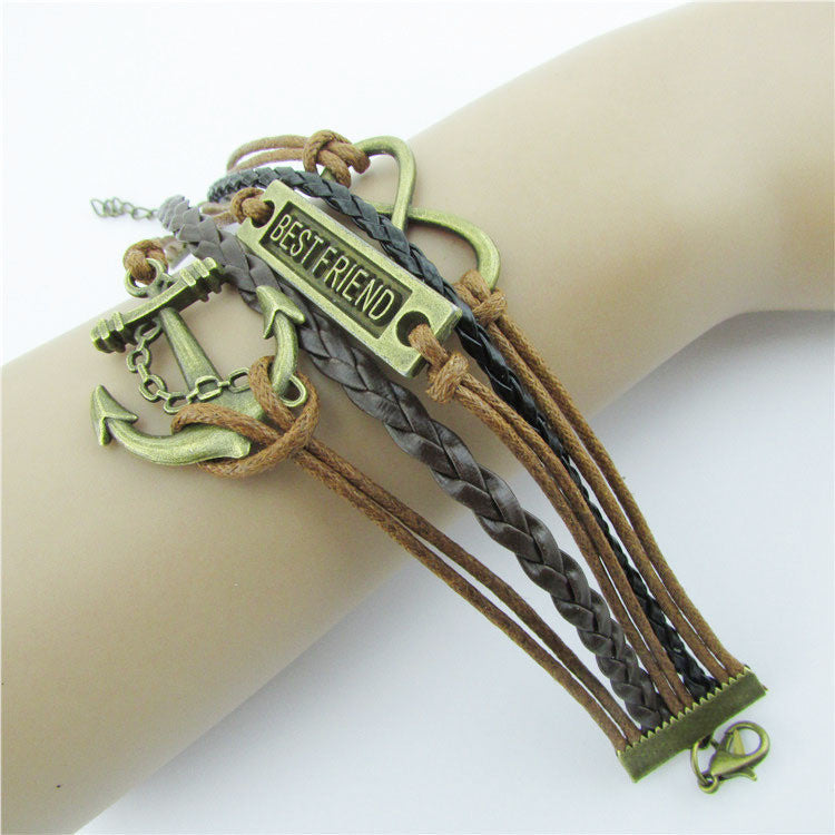 RETRO BESTFRIEND MULTILAYER WOVEN BRACELET