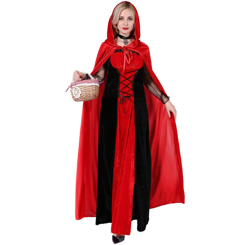 Halloween Costume Wolf Vampire Red Riding Hood Queen Cape
