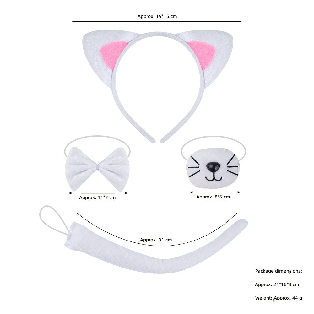 Cat Ears Headband Halloween Costume Party Animal Headwear