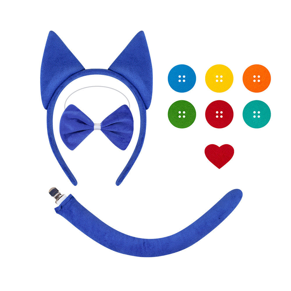 Blue Cat Ear Headband For Kids Halloween Costume Party