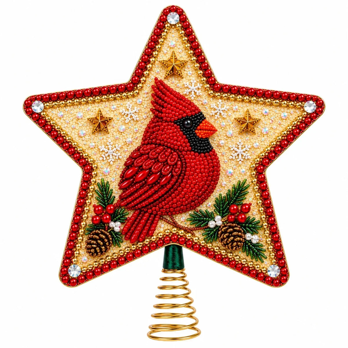 Santa Diamond Painting Christmas Tree Topper