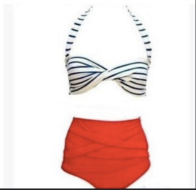 HEART PUSH-UP PADDED DOT 2 PCS SET BIKINI SWIMWEAR