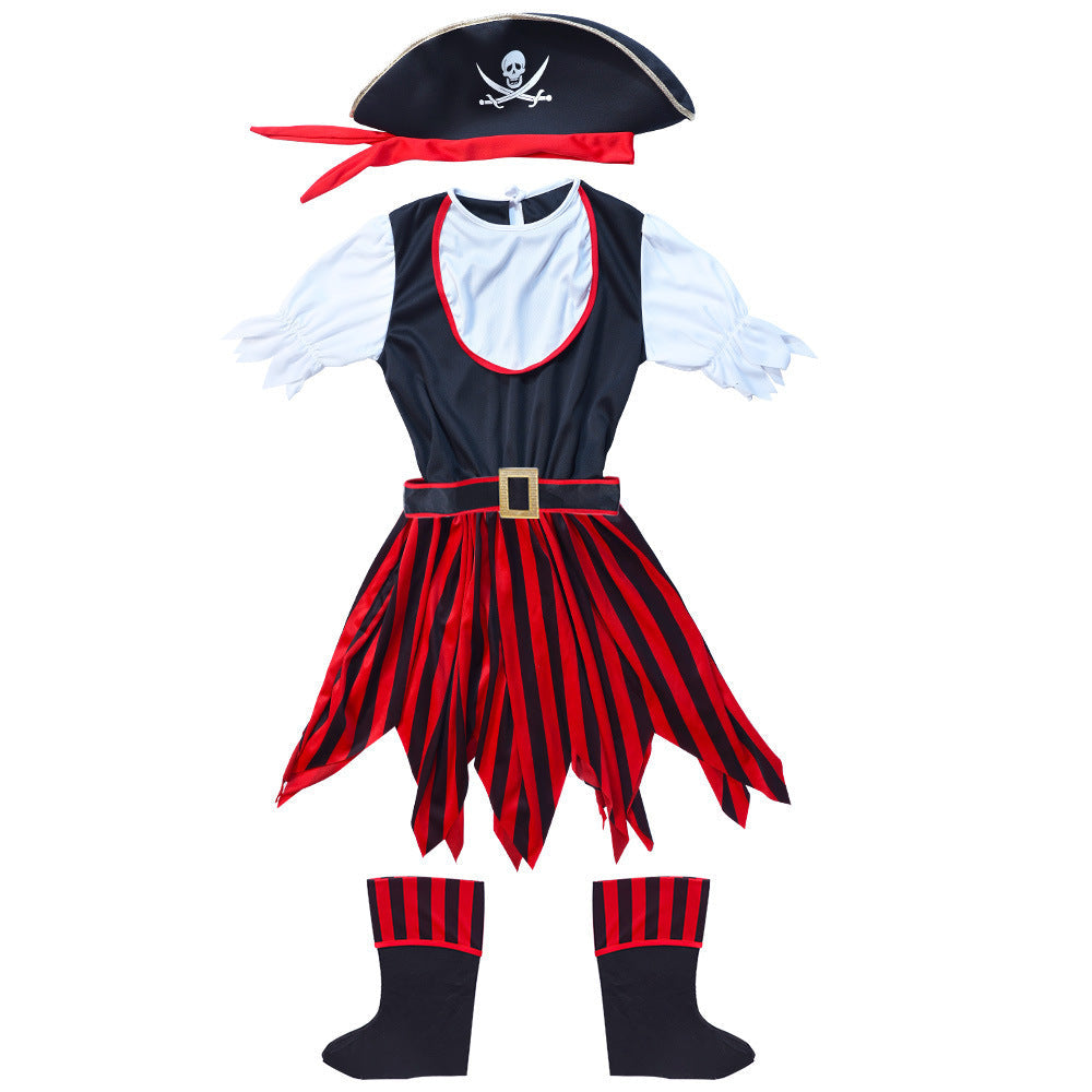 Kids Pirate Costume Jack Sparrow Halloween Boys Clothing