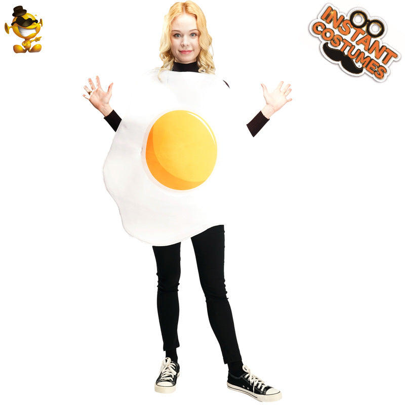 Halloween Adult Bacon Egg Costume Couples Role Play
