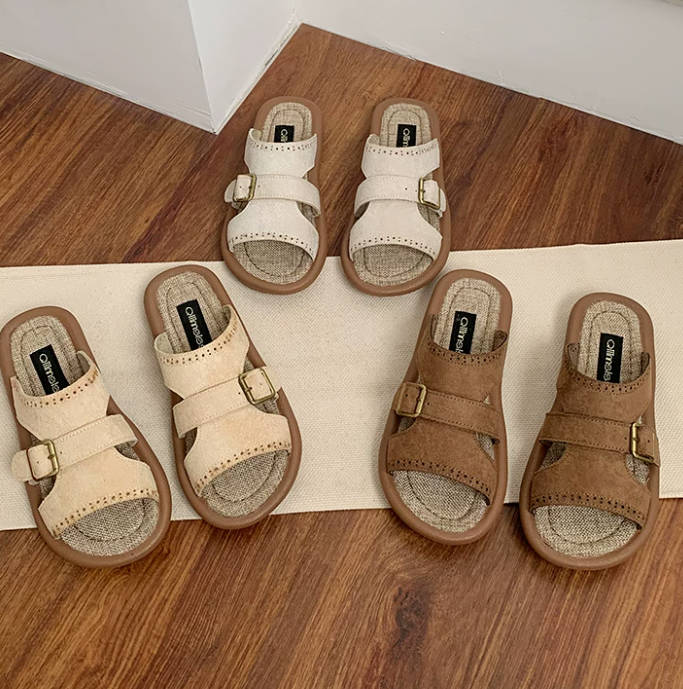 Summer Vintage Open Toe Soft Sole Roman Sandals