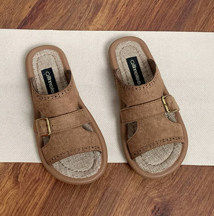 Summer Vintage Open Toe Soft Sole Roman Sandals