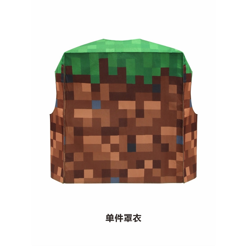 Minecraft Kids Cosplay Costume Full Series Halloween Performance Outfit