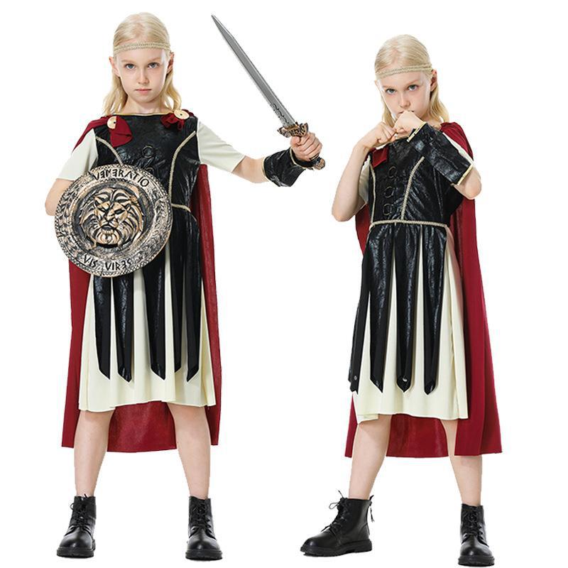 Roman Gladiator Shield Sword Halloween Cosplay Costume