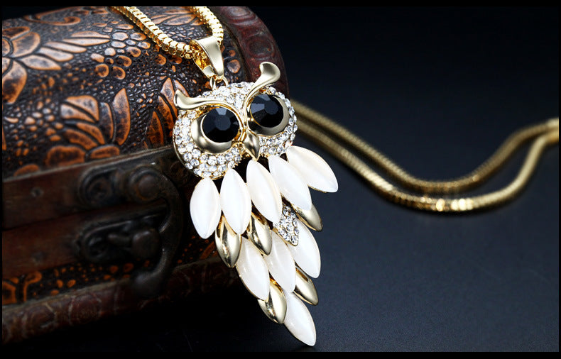 FASHION OWL SWEATER CHAIN