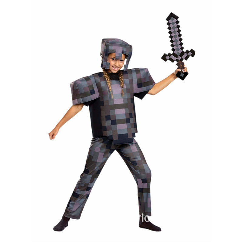 Minecraft Kids Cosplay Costume Full Series Halloween Performance Outfit