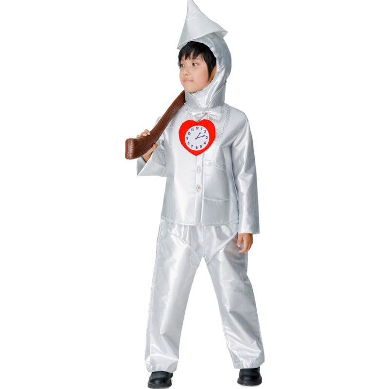Tin Man Costume For Men Halloween Wizard Of Oz Stage Performance