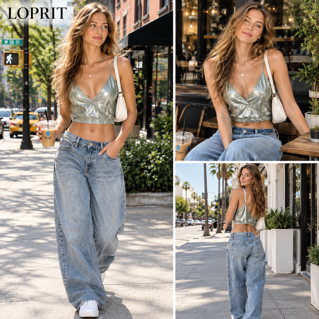 V-NECK PURE COLOR SLEEVELESS SHORT CROP TOP VEST
