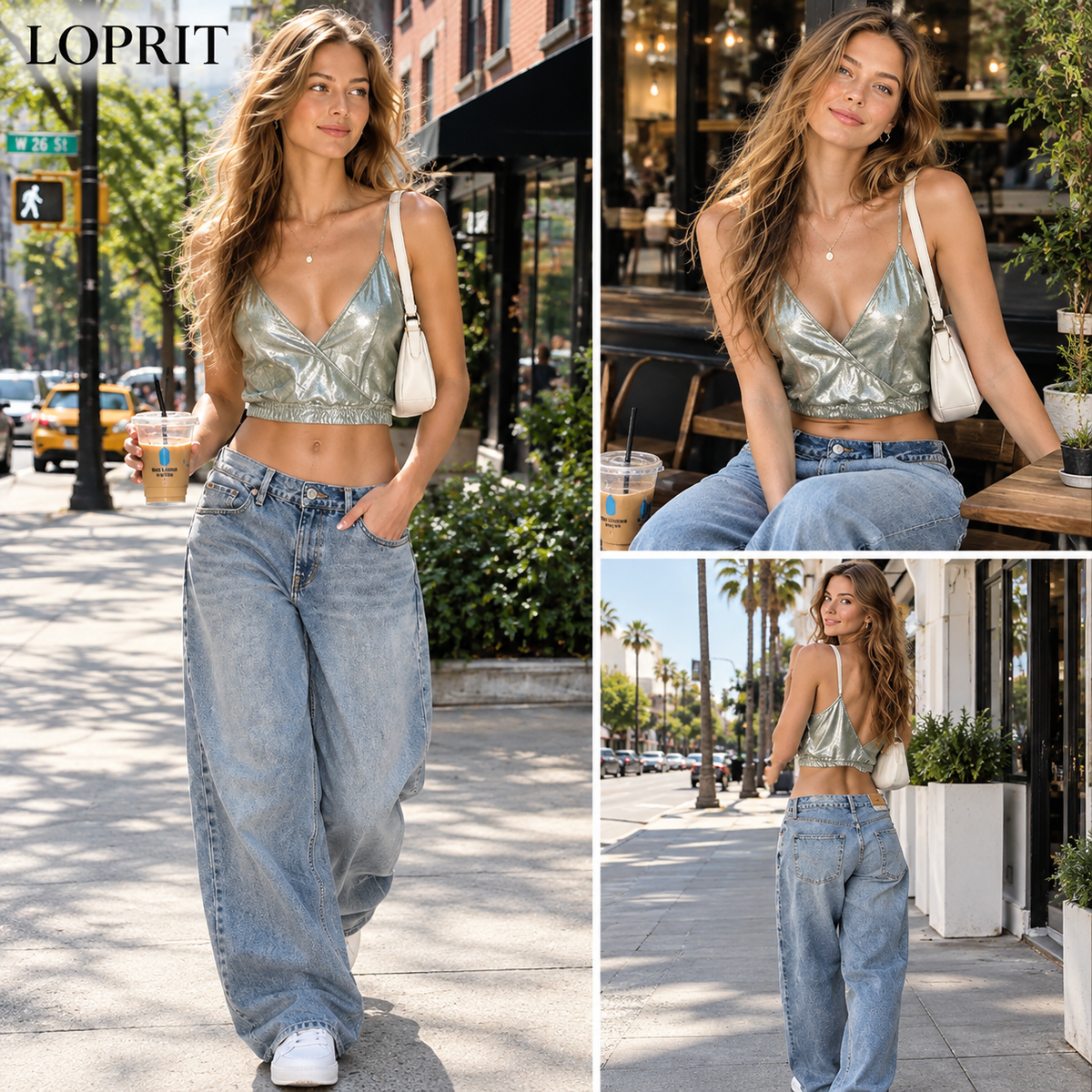 V-NECK PURE COLOR SLEEVELESS SHORT CROP TOP VEST