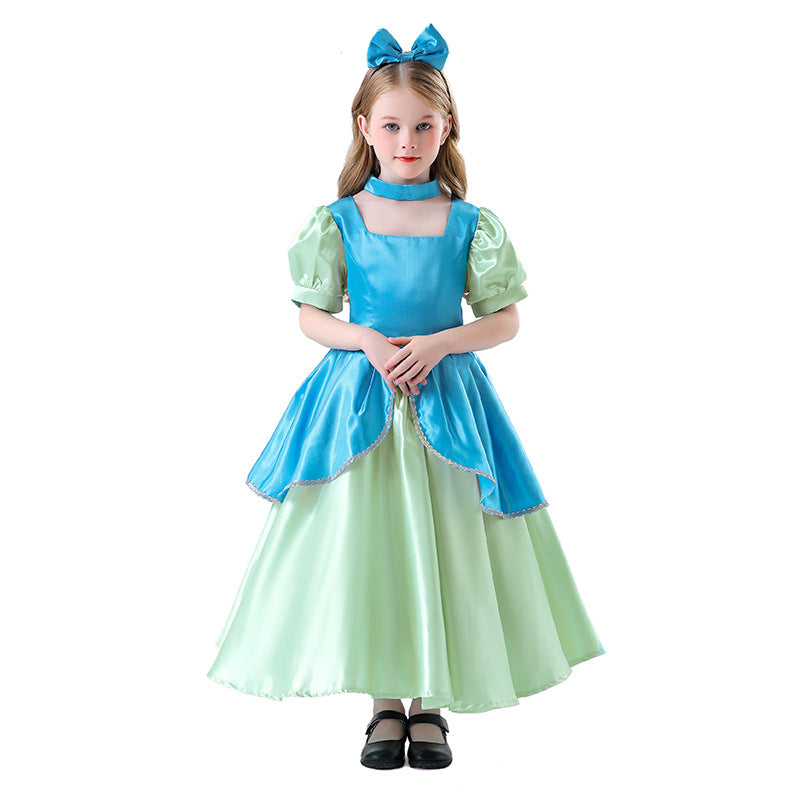 Halloween Cinderella Pink Princess Dress Cosplay Costume