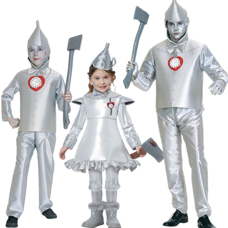 Tin Man Costume For Men Halloween Wizard Of Oz Stage Performance