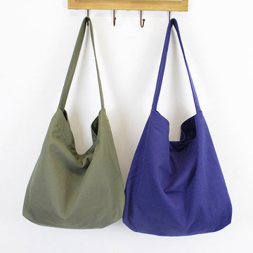 Solid Color Canvas Versatile Casual Everyday Tote Bag