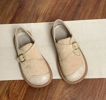 Vintage Round Toe Two Way Slip On Loafer Mules Flat