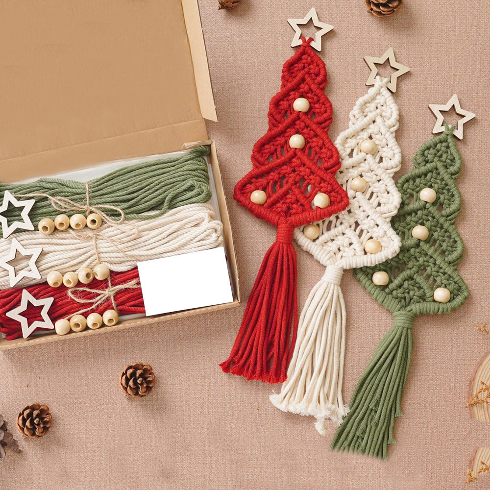 DIY Christmas Tree Tapestry Kit For Handmade Wall Decor