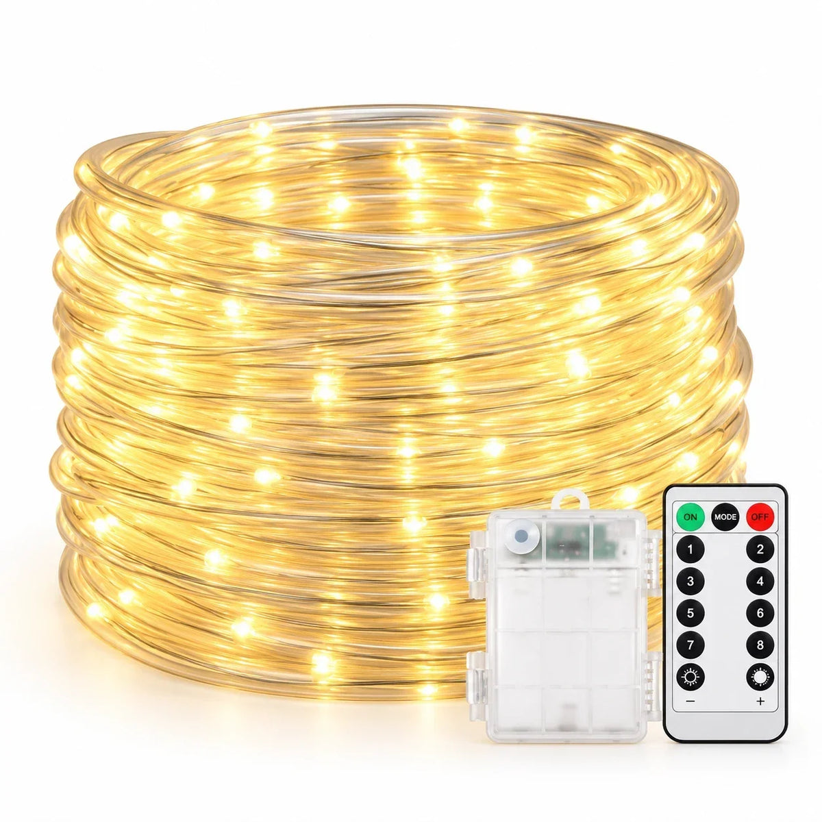 Solar PVC Tube Outdoor String Lights