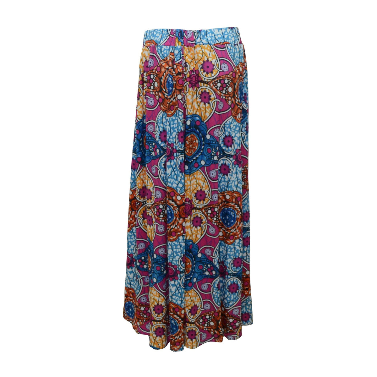 FLORAL PRINT STRAPLESS CROP TOP WITH HIGH-WAISTED LONG SKIRT TWO PIECES DRESS SET