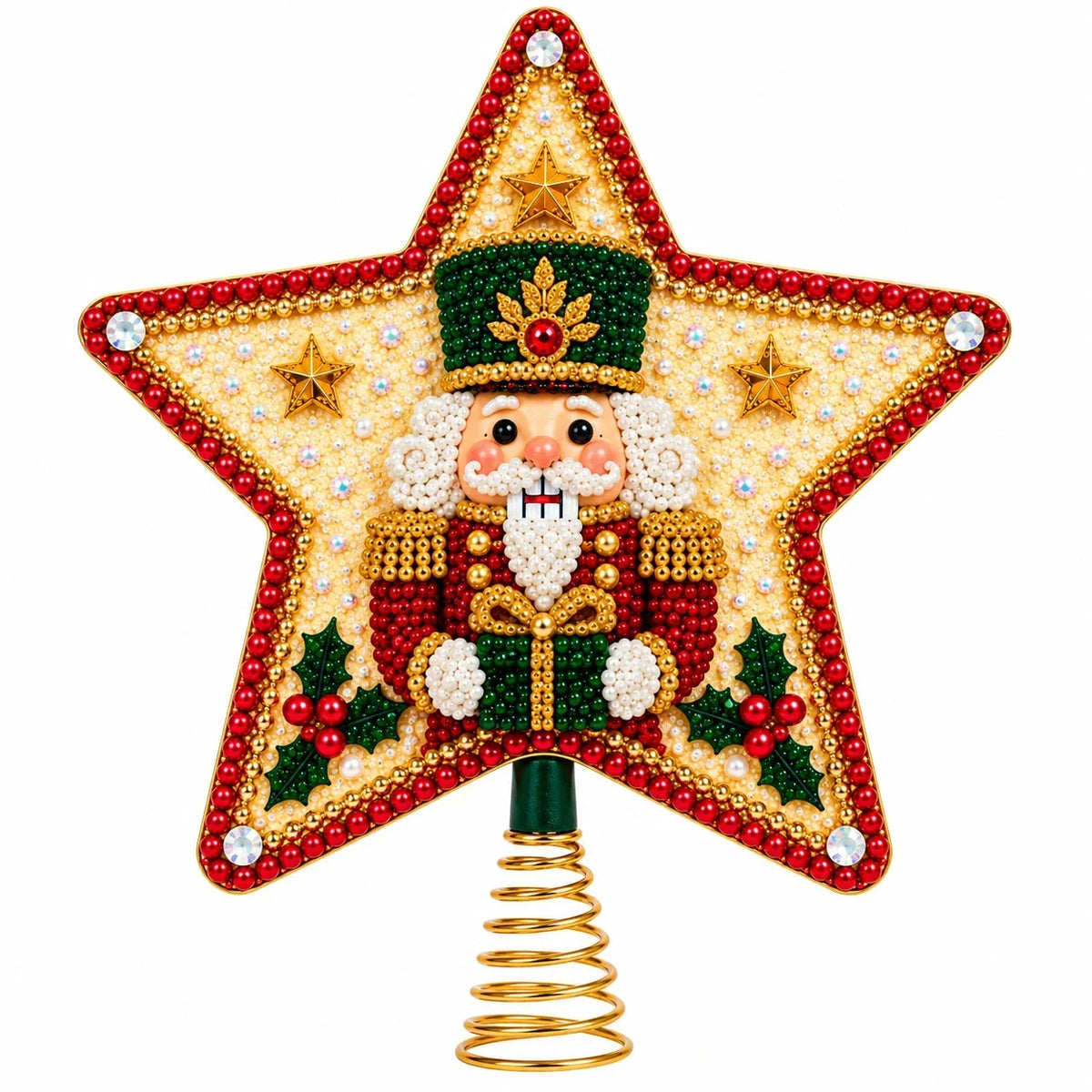 Santa Diamond Painting Christmas Tree Topper