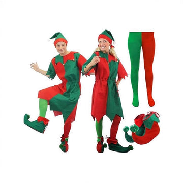 Christmas Elf Hat Santa Holiday Party Costume For Men Women